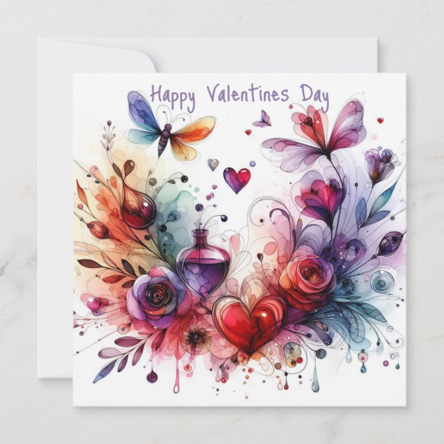 Happy Valentines Day Love Cards  (Front)