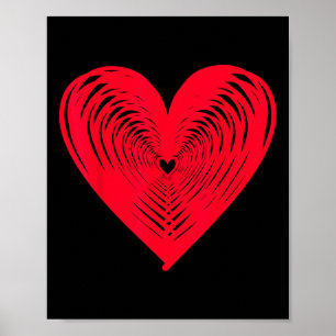Happy Valentine's Day Love Heart  Poster
