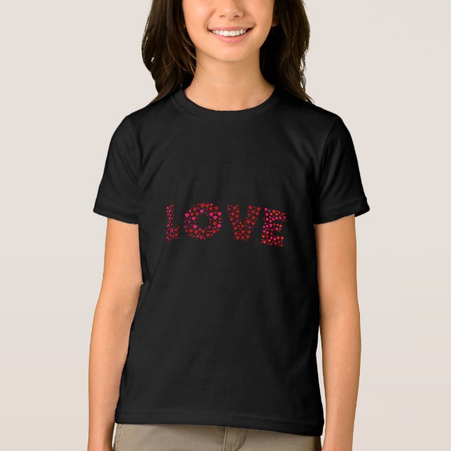 Happy Valentine's Day Love  Tri-Blend Shirt (Front)