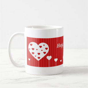 Happy Valentine's Day Lovely Hearts Coffee Mug