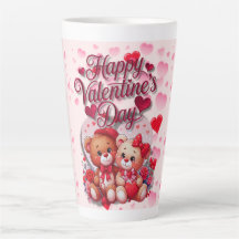 Happy Valentine's Day Loving Teddy Bear Couple