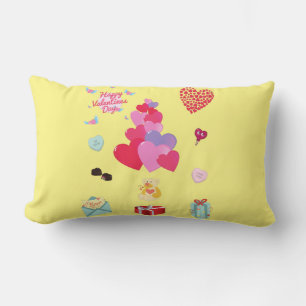 Happy Valentine's Day  Lumbar Cushion