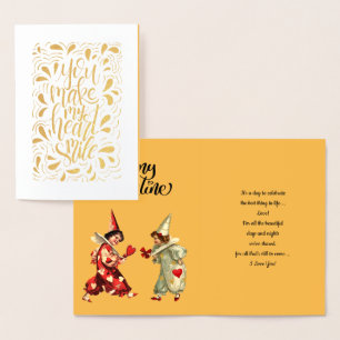 Happy Valentine's Day Luxury Real Foil Card