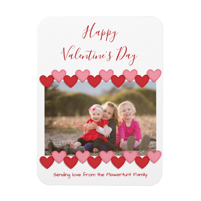 Happy Valentines Day Magnet (Vertical)