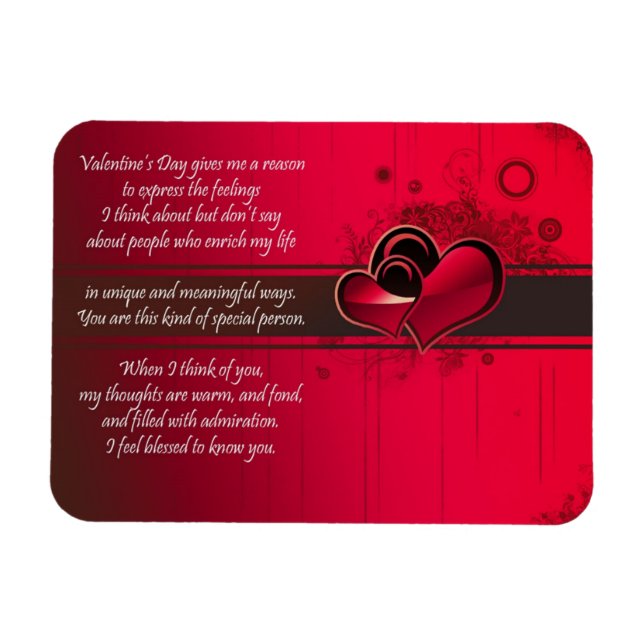 happy valentine's day magnet (Horizontal)