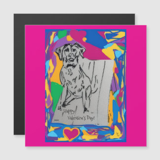 Happy Valentine's Day Magnetic Card