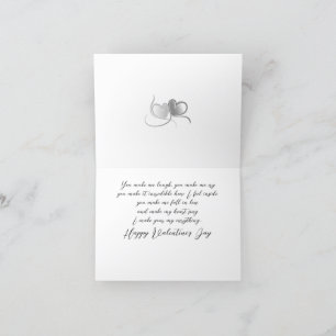 Happy Valentine's Day Make Me Fall In Love Romance Holiday Card