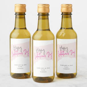 Happy Valentine's Day Mini Wine Labels