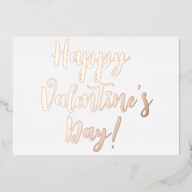 Happy Valentine's Day modern script typography (Front)