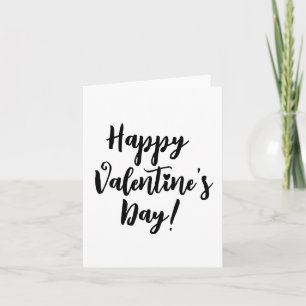 Happy Valentine's Day modern script typography Card