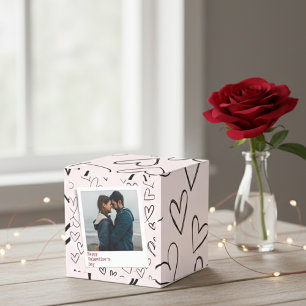 Happy Valentines Day Modern Stylish Romantic Photo Favour Box