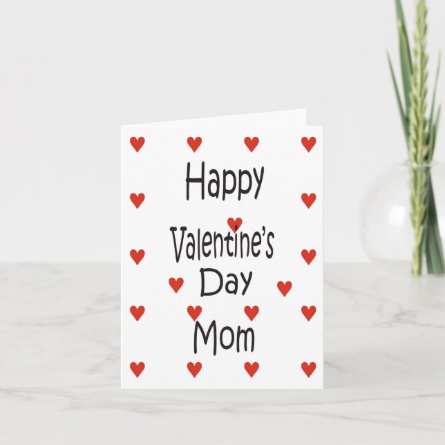 Happy Valentine's Day Mum Card (Front)