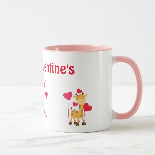 Happy Valentine's Day Mum Safari theme Mug (Right)