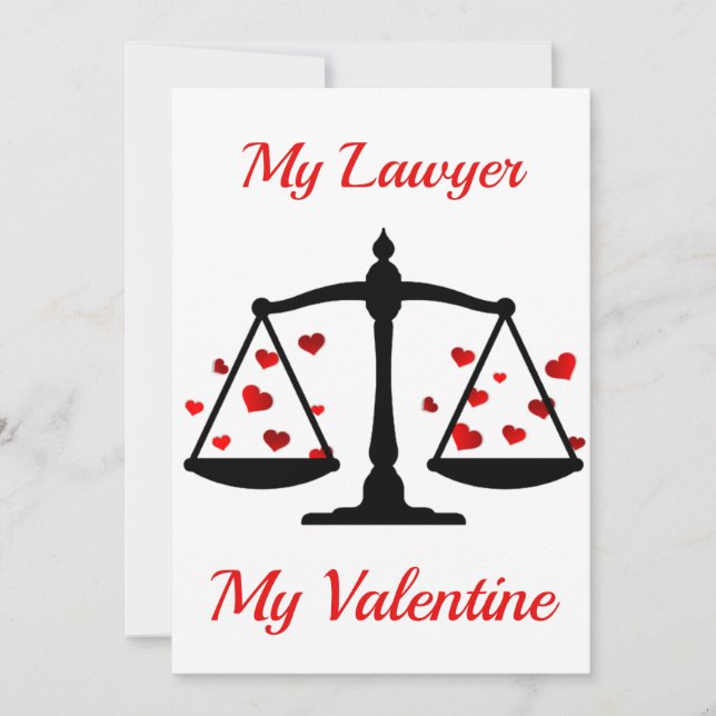 Happy valentines day my lawyer card (Front)