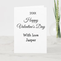 Happy Valentine's day name love simple year stylis