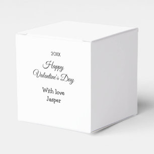 Happy Valentine's day name love simple year stylis Favour Box