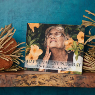 Happy Valentines day, nana, grandma simple photo Plaque
