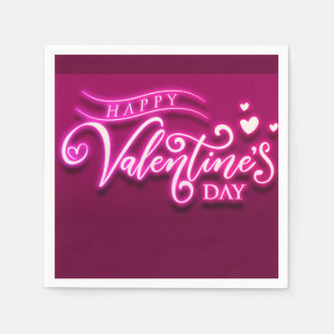 Happy Valentines Day Napkin