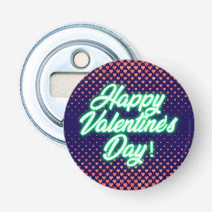 Happy Valentine's Day Neon Design-23692 Bottle Opener