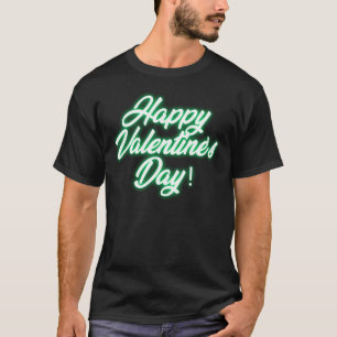 Happy Valentine's Day Neon Design-23692 T-Shirt