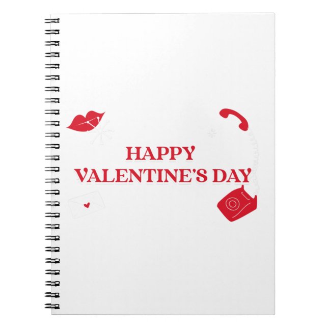  Happy Valentines Day  Notebook (Front)