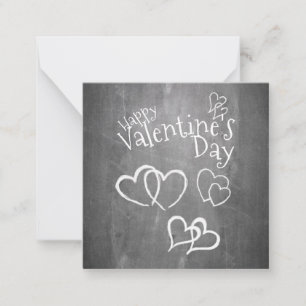 Happy Valentine's day on a chalk board Card