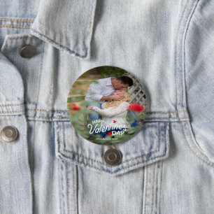 Happy Valentine's Day Personalised Button