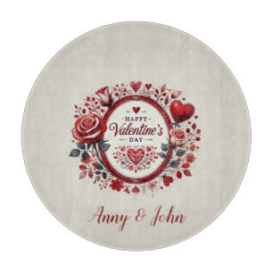 Happy Valentine's Day Personalised Cutting Board