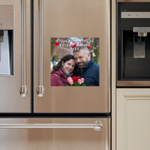 Happy Valentine's Day Personalised Magnetic Card