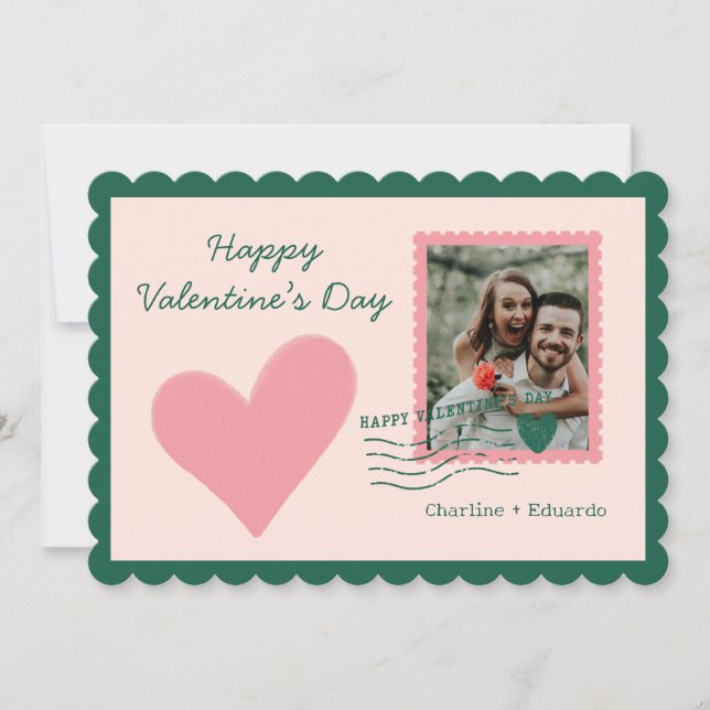 Happy Valentines Day Photo Love Mail Invitation (Front)