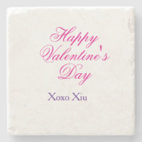 Happy Valentine's day pink purple xoxo love name c