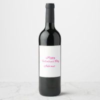 Happy Valentine's day pink text name message