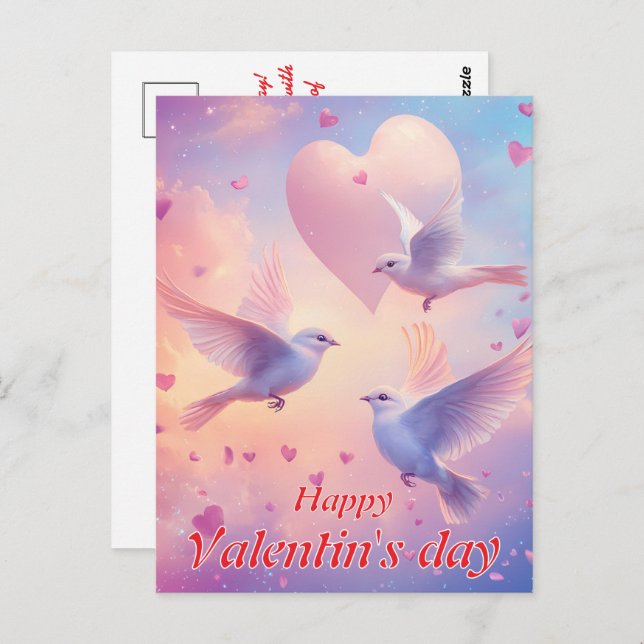 Happy Valentine's Day Postcard (Front/Back)