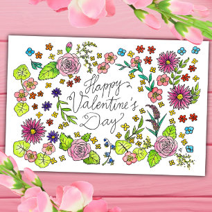 Happy Valentine's Day postcard by Nicole Janes