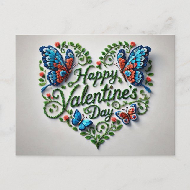 Happy Valentines Day Postcards  (Front)