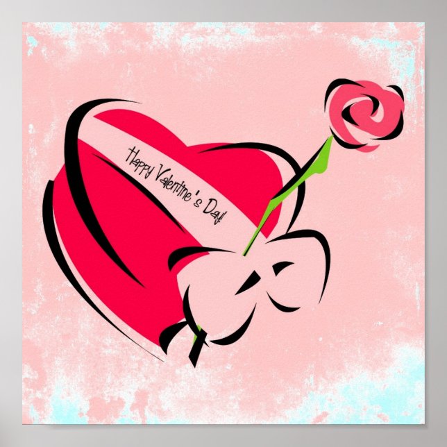Happy Valentine's Day Poster (Front)
