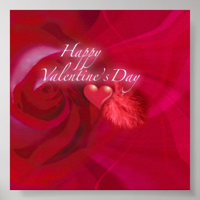 Happy Valentines Day Poster (Front)