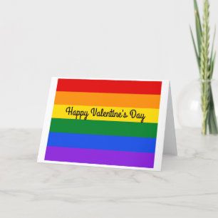 Happy Valentine's Day Rainbow #1 Card