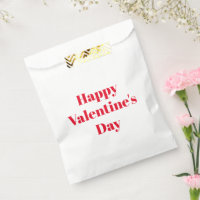 Happy Valentine's Day red custom modern typography
