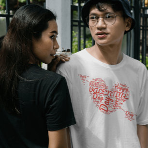 Happy valentine's day red heart T-Shirt