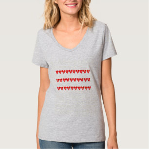 Happy Valentine's Day Red  Heart  Women  T-Shirt