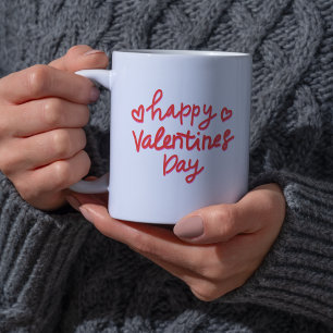 Happy Valentine's Day Red Heart XOXO Mug