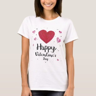 Happy Valentine's Day Red Hearts Love Adorable T-Shirt