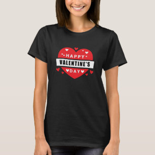 Happy Valentine's Day Red Hearts Love T-Shirt