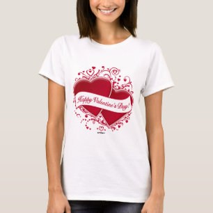 Happy Valentine's Day! Red Hearts T-Shirt