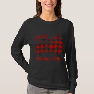 Happy Valentine's Day Red Truck Heart Love Hearts  T-Shirt