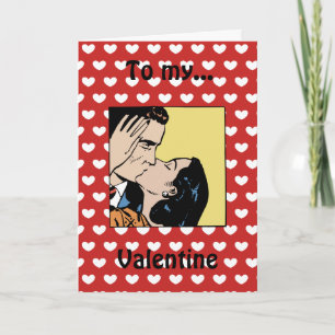 Happy Valentine's Day Retro Lover's Card