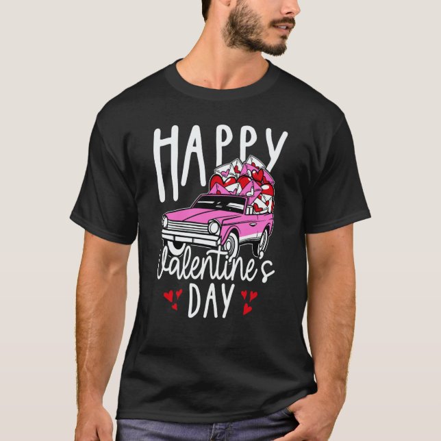 Happy Valentine's Day Roses Date Night Flowers Lov T-Shirt (Front)