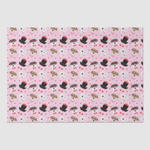Happy Valentines Day Schnauzer Dogs Tissue Paper