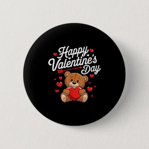 Happy Valentines Day Shirts Women Cute Valentine  6 Cm Round Badge